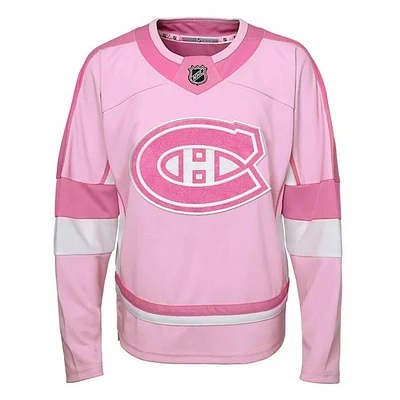 NHL Youth Fashion Pink Jersey Canadiens