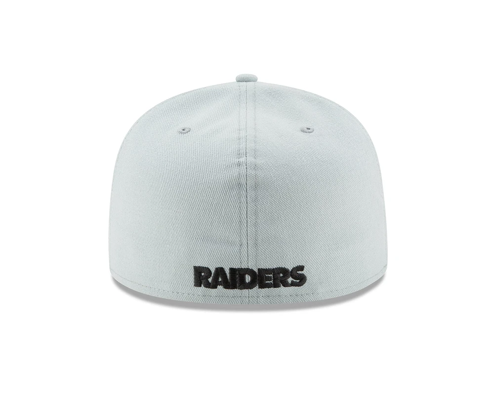 NFL Hat 5950 Snow Grey Raiders