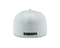 NFL Hat 5950 Snow Grey Raiders