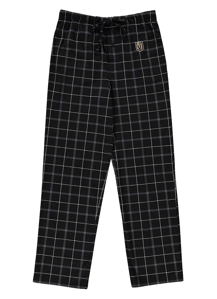 NHL PJ Pant Plaid Stitch Logo Golden Knights