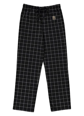 NHL PJ Pant Plaid Stitch Logo Golden Knights