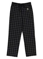 NHL PJ Pant Plaid Stitch Logo Golden Knights