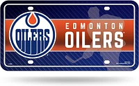 NHL License Plate Metal Silhouette Oilers
