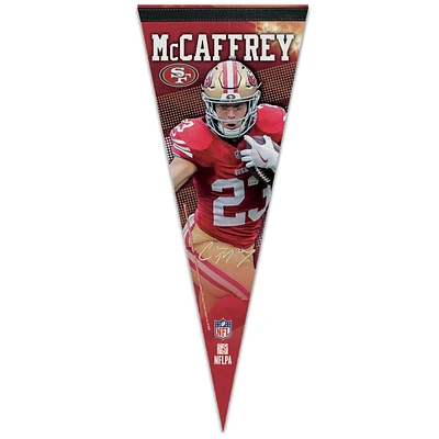 NFL Player Felt Pennant Christian McCaffrey 49ers