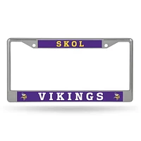 NFL License Plate Frame Chrome Vikings