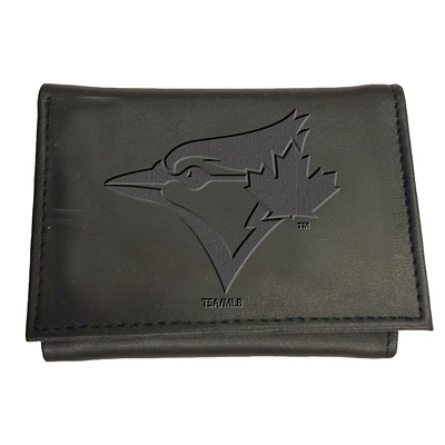 MLB Wallet Leather Tri-Fold Blue Jays (Black)