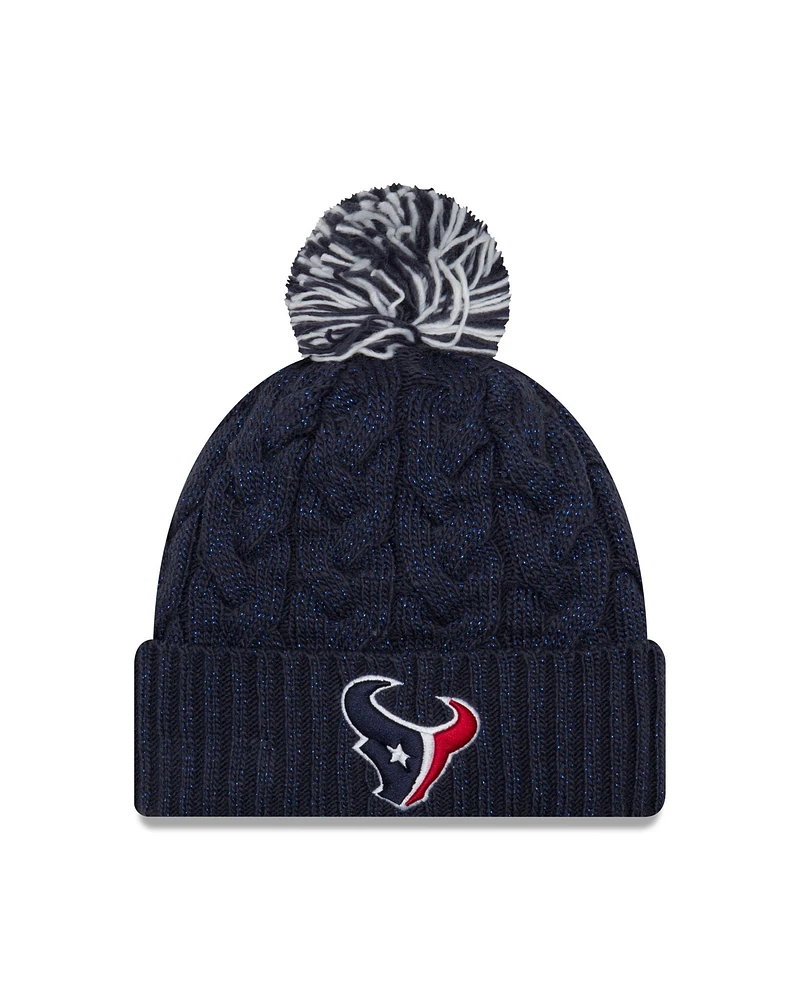 NFL Ladies Knit Hat Cozy Cable Texans