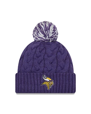 NFL Ladies Knit Hat Cozy Cable Vikings