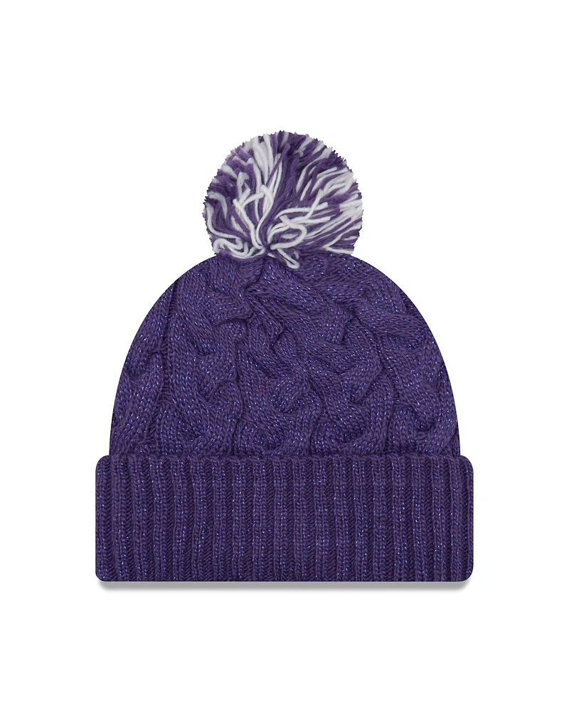 NFL Ladies Knit Hat Cozy Cable Vikings