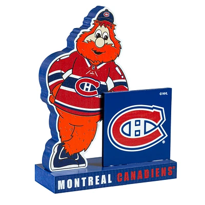 NHL Mascot Statue with Logo Canadiens