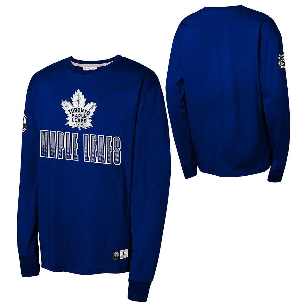 NHL Youth Long Sleeve Shirt All Over Maple Leafs