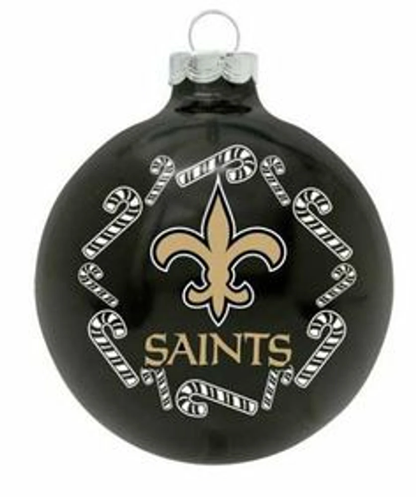 NFL Ornament Candy Cane Ball Saints