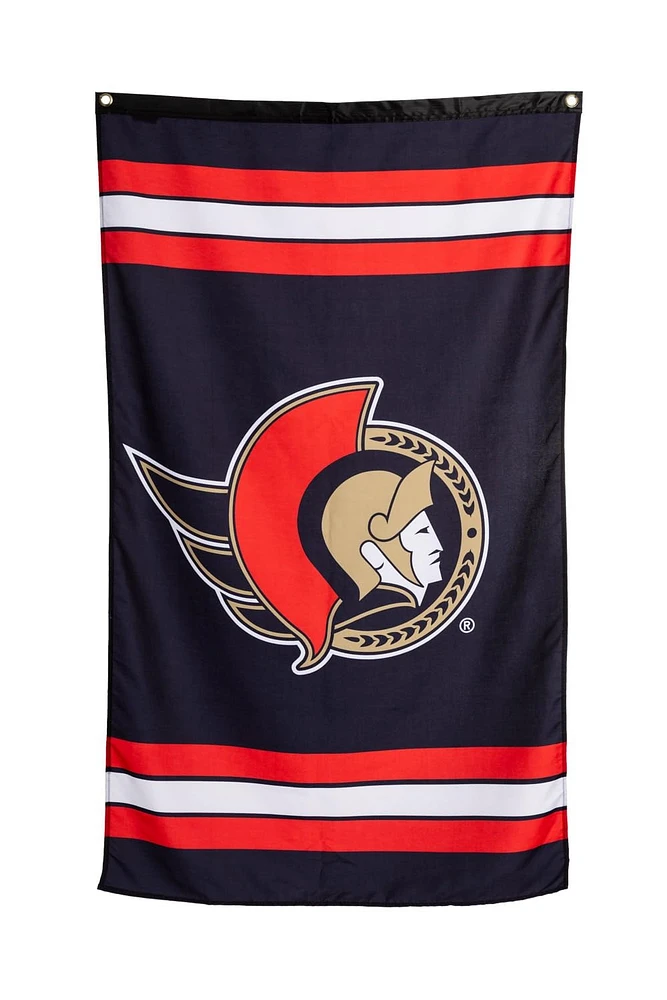 NHL Striped Vertical Banner Flag 30" x 50" Senators