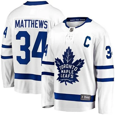 NHL Player Replica Breakaway Jersey Away Auston Matthews Maple Leafs
