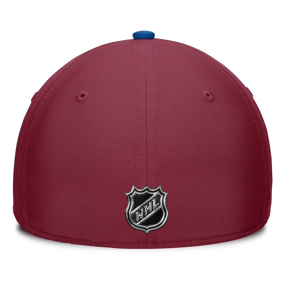 NHL Hat Structured Stretch Authentic Pro Rink Flex Two Tone 2024 Avalanche