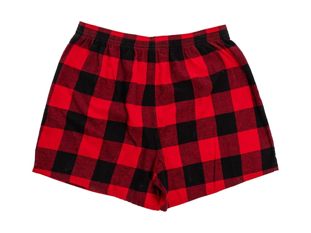 NHL PJ Shorts Buffalo Plaid Blackhawks