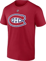 NHL Player T-Shirt Authentic Stack Cole Caufield Canadiens (Red) (New Number 13)