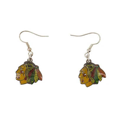 NHL Earrings Blackhawks