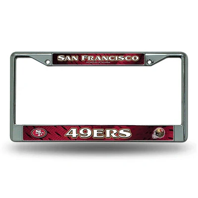 NFL License Plate Frame Chrome 49ers