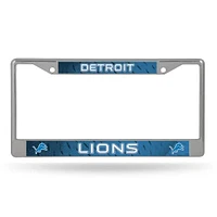 NFL License Plate Frame Chrome Lions