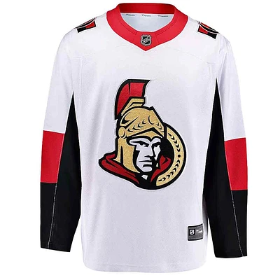 NHL Youth Blank Premier Jersey Breakaway Away Senators (2007/08 - 2019/20 Logo)