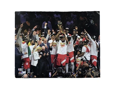 NBA 16x20 Player Photograph Celebration Champs 2019 Raptors