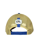 CFL Hat 940 Trucker Snap Sideline 2025 Blue Bombers