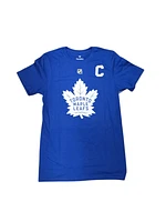 NHL Player T-Shirt Authentic Stack *With C* Bright Blue Auston Matthews Maple Leafs