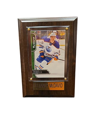 NHL Collectible Plaque with Card 4x6 Away Jersey Parkhurst Connor McDavid Oilers