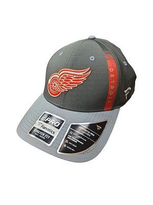 NHL Hat Structured Stretch Draft Grey 2022 Red Wings
