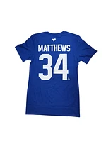 NHL Player T-Shirt Authentic Stack *With C* Bright Blue Auston Matthews Maple Leafs