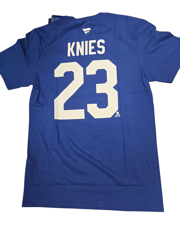 NHL Player T-Shirt Authentic Stack Matthew Knies Maple Leafs