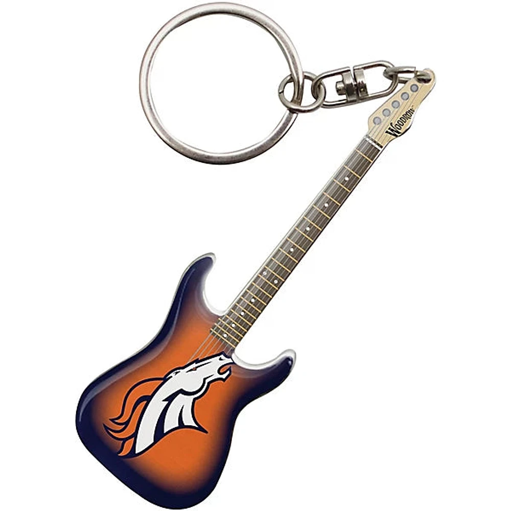 NFL Keychain Guitar Broncos