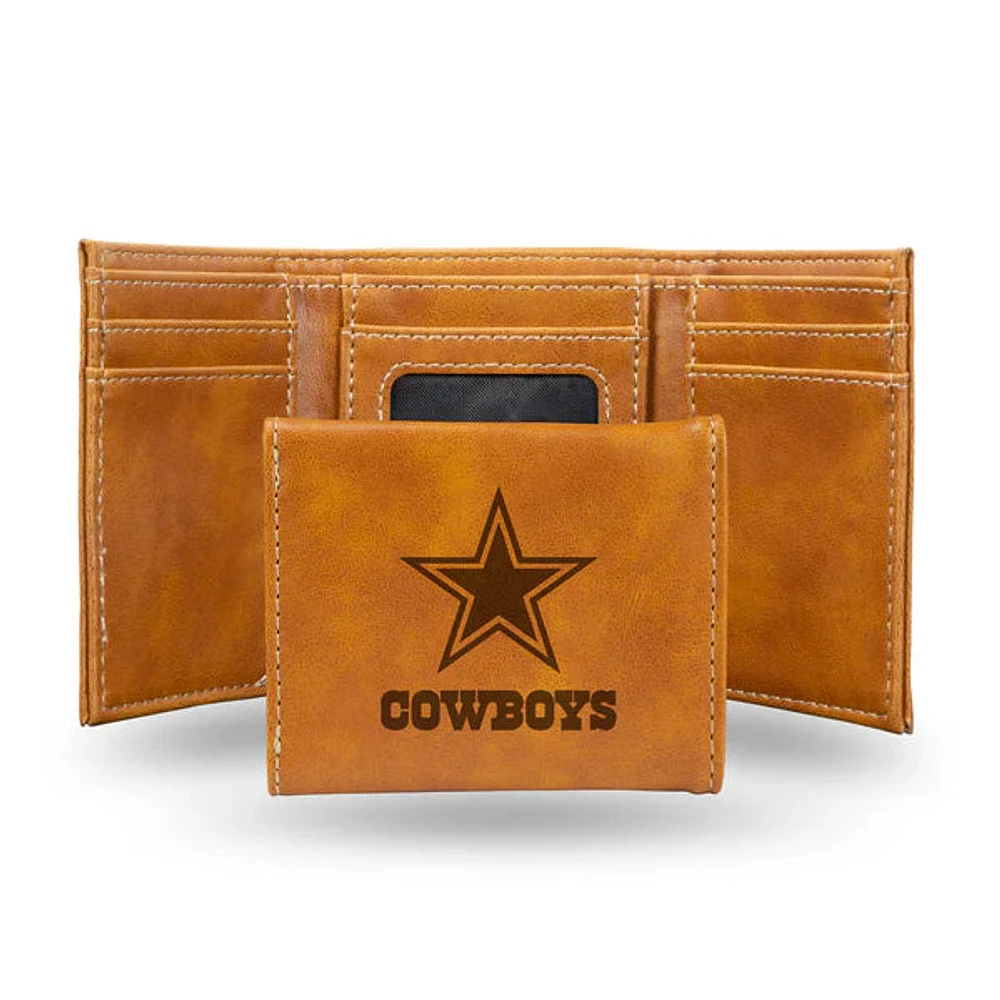 NFL Wallet Leather Tri-Fold Cowboys (Brown)