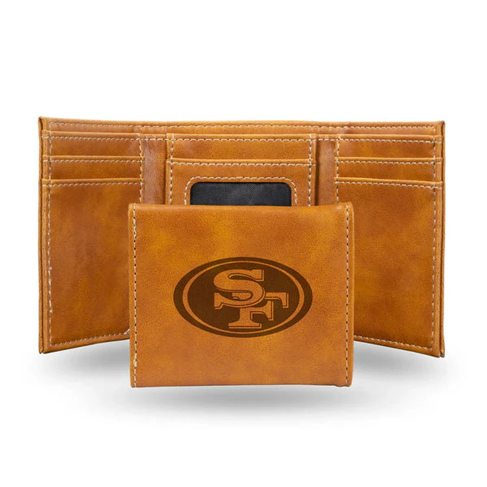 NFL Wallet Leather Tri-Fold 49ers (Brown)