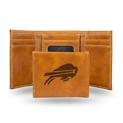 NFL Wallet Leather Tri-Fold Bills (Brown)