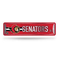 NHL Metal Street Sign 4" x 15 Senators