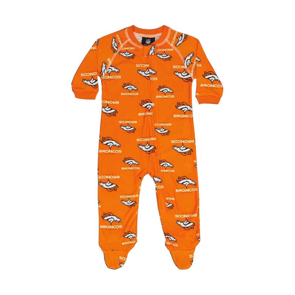 NFL Infant Onesie Raglan Zip Up Broncos