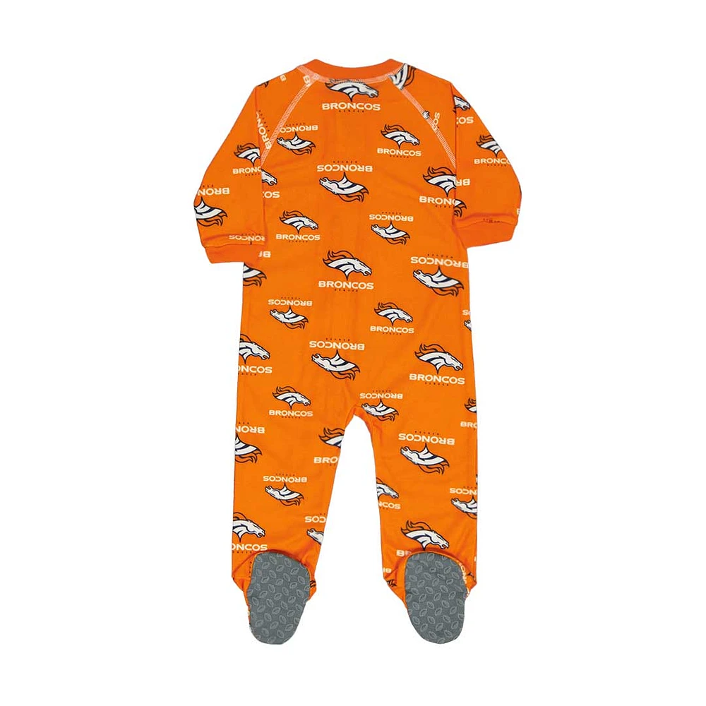 NFL Infant Onesie Raglan Zip Up Broncos