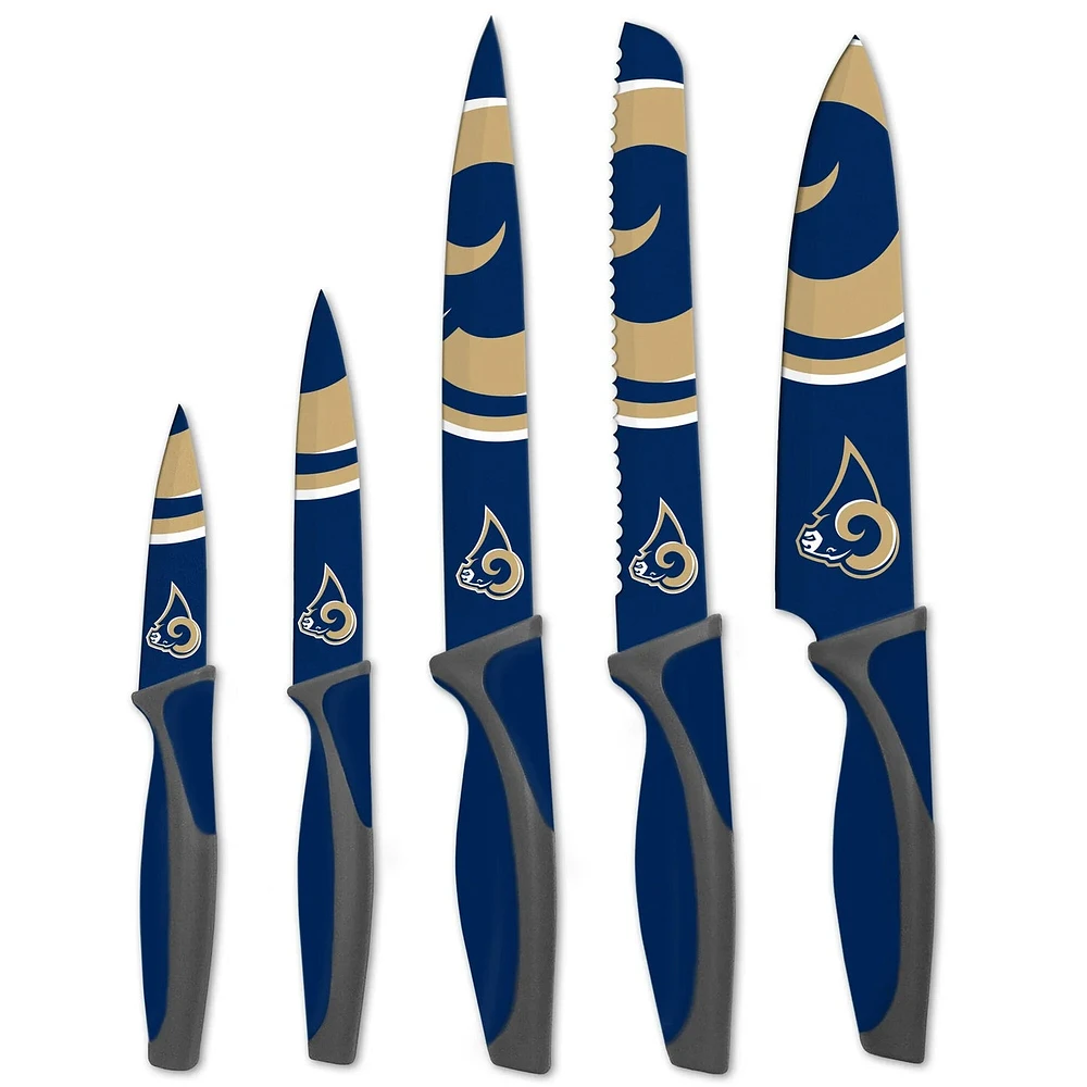 NFL 5 Piece Cutlery Knife Set Rams