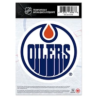NHL Team Decal 5" x 7" Individual Oilers