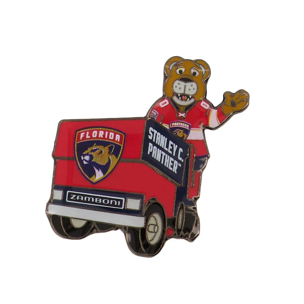 NHL Lapel Pin Mascot on Zamboni Panthers