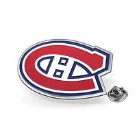 NHL Lapel Pin Embossed Logo Canadiens