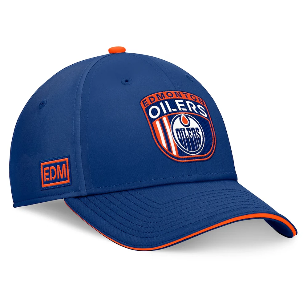 NHL Hat Authentic Structured Stretch Draft 2024 Oilers