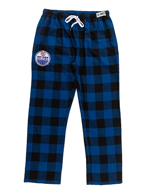 NHL PJ Pant Buffalo Plaid Oilers