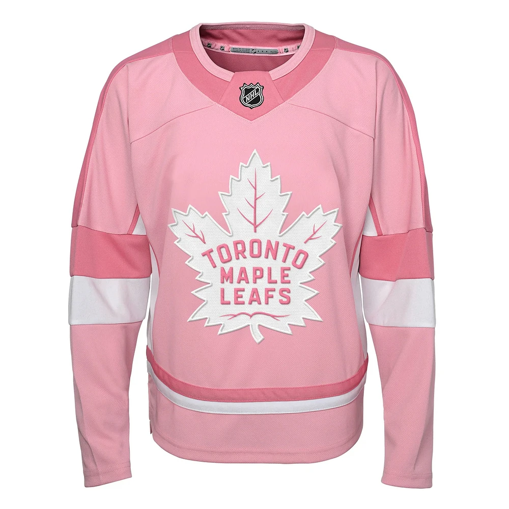 NHL Toddler Fashion Jersey Maple Leafs (Pink)