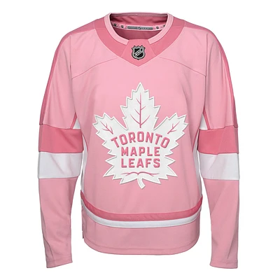 NHL Toddler Fashion Jersey Maple Leafs (Pink)