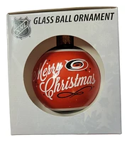 NHL Ornament Glass Ball Hurricanes