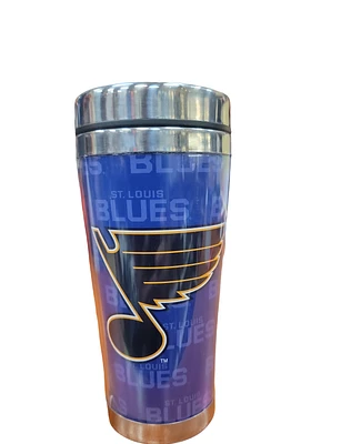 NHL Travel Mug Full Wrap Wallpaper Blues