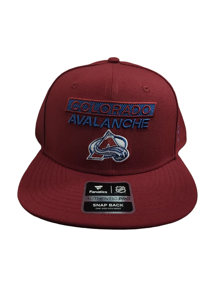 NHL Hat Authentic Pro Rink Snapback 2024 Avalanche